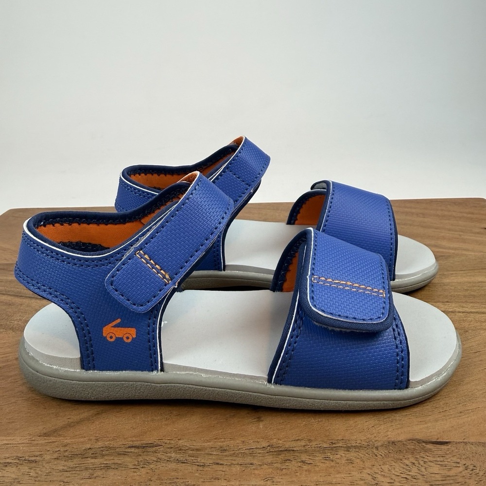 New Little Kids Boys See Kai Run Logan Blue Walking Sandals Size‎ 12 C